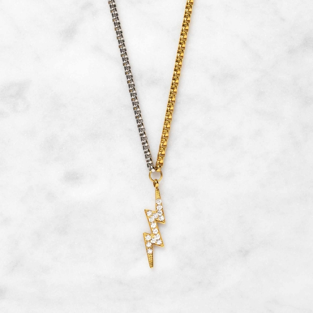 PLUNDER DESIGN LIGHTENING BOLT NECKLACE